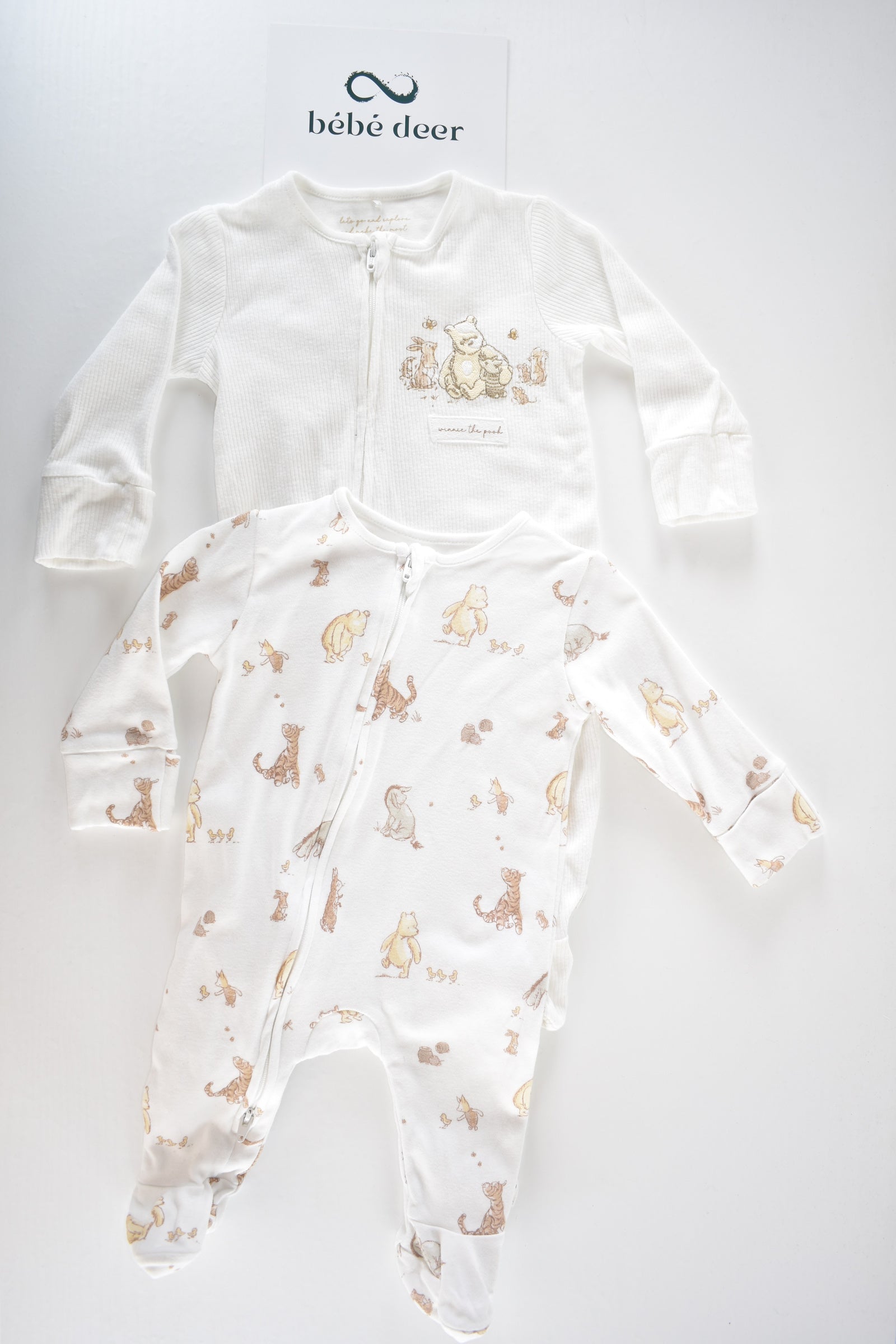 Winnie the Pooh 2-Pack Zip Sleepsuits