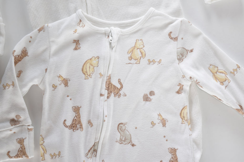 Winnie the Pooh 2-Pack Zip Sleepsuits
