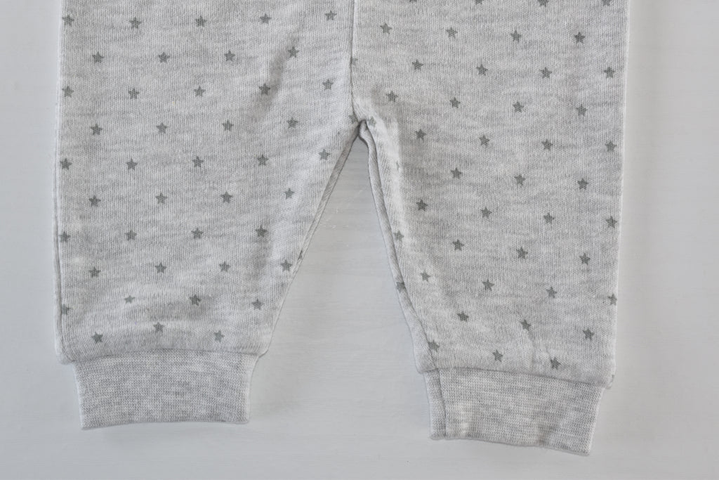 Grey Star Print Trousers