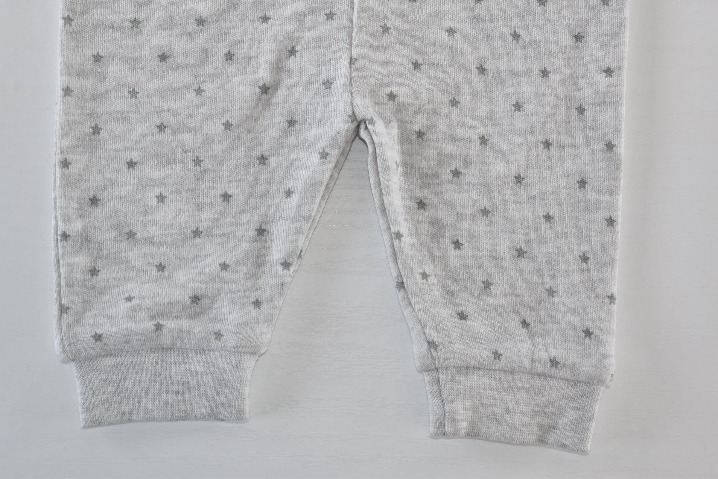 Grey Star Print Trousers