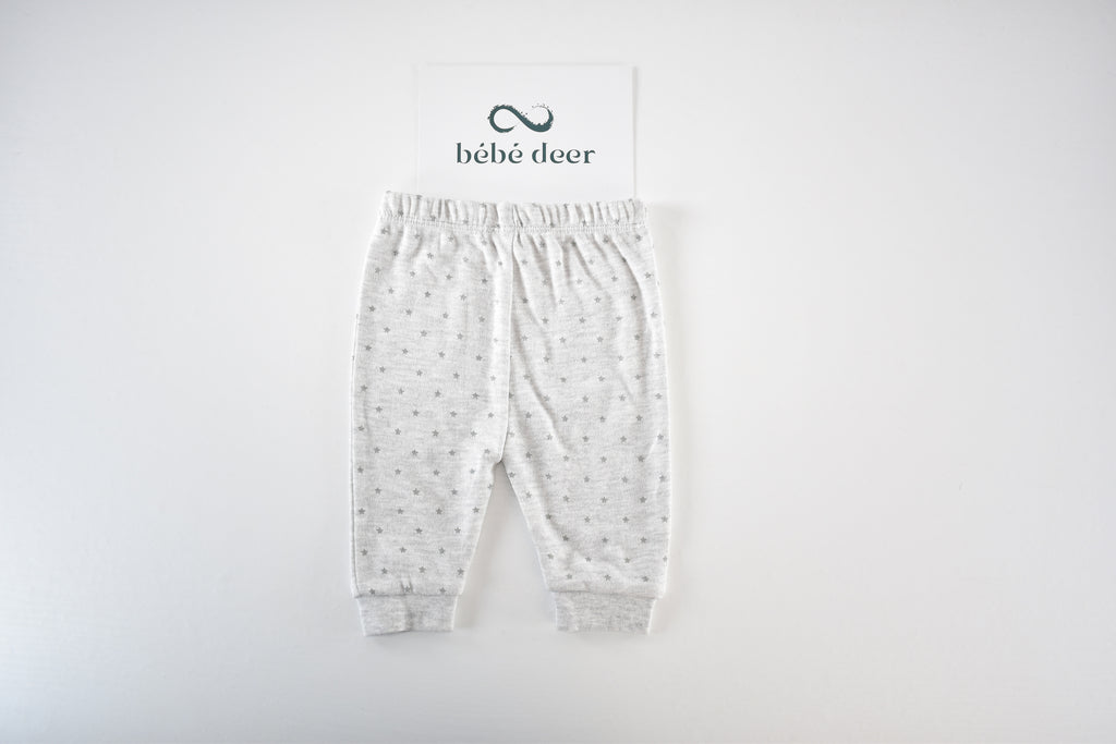 Grey Star Print Trousers