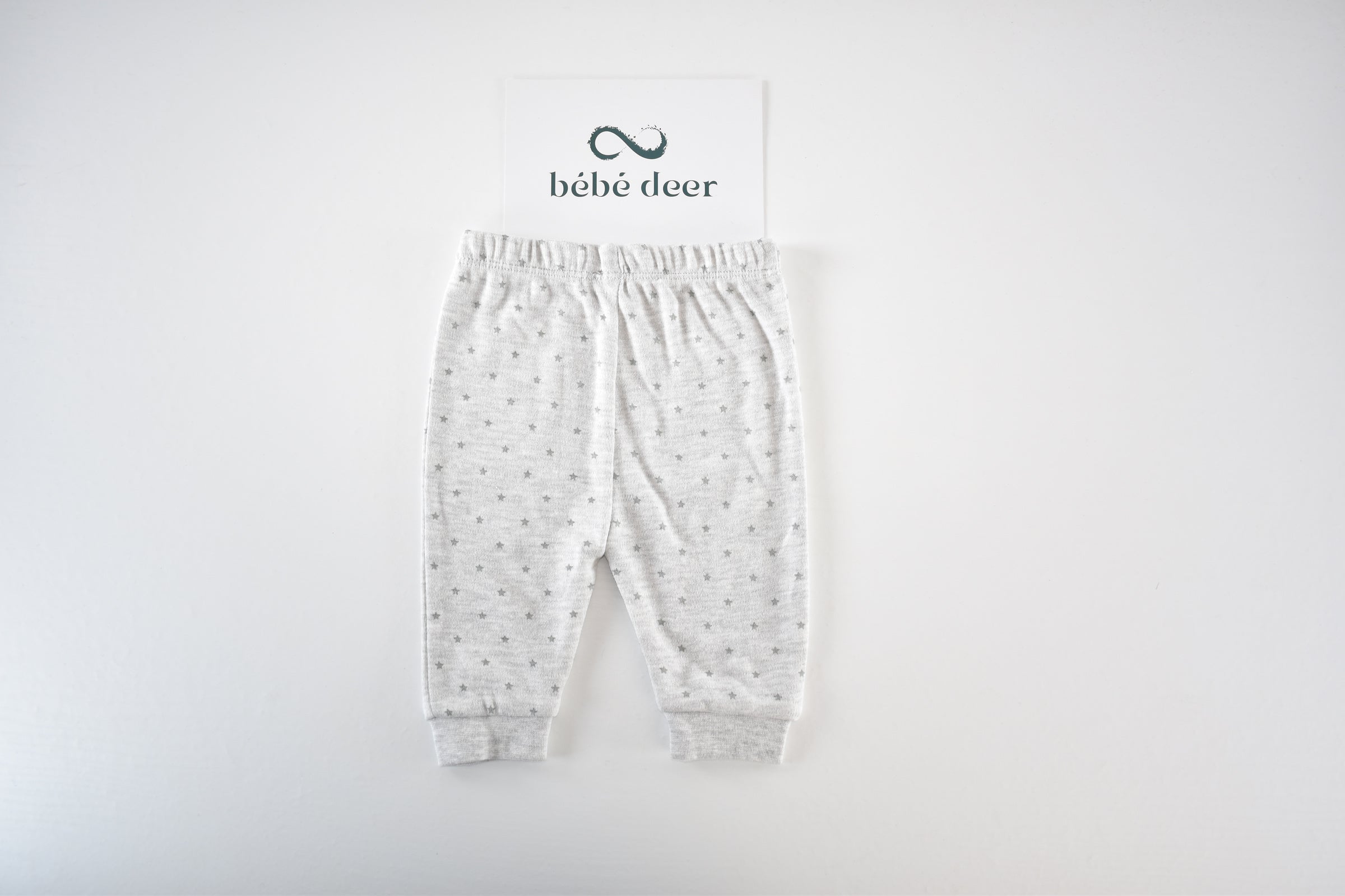 Grey Star Print Trousers
