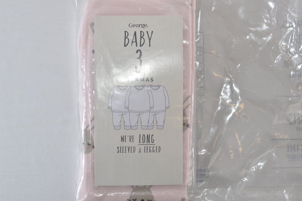 Pink Bunny Print Pyjama Set