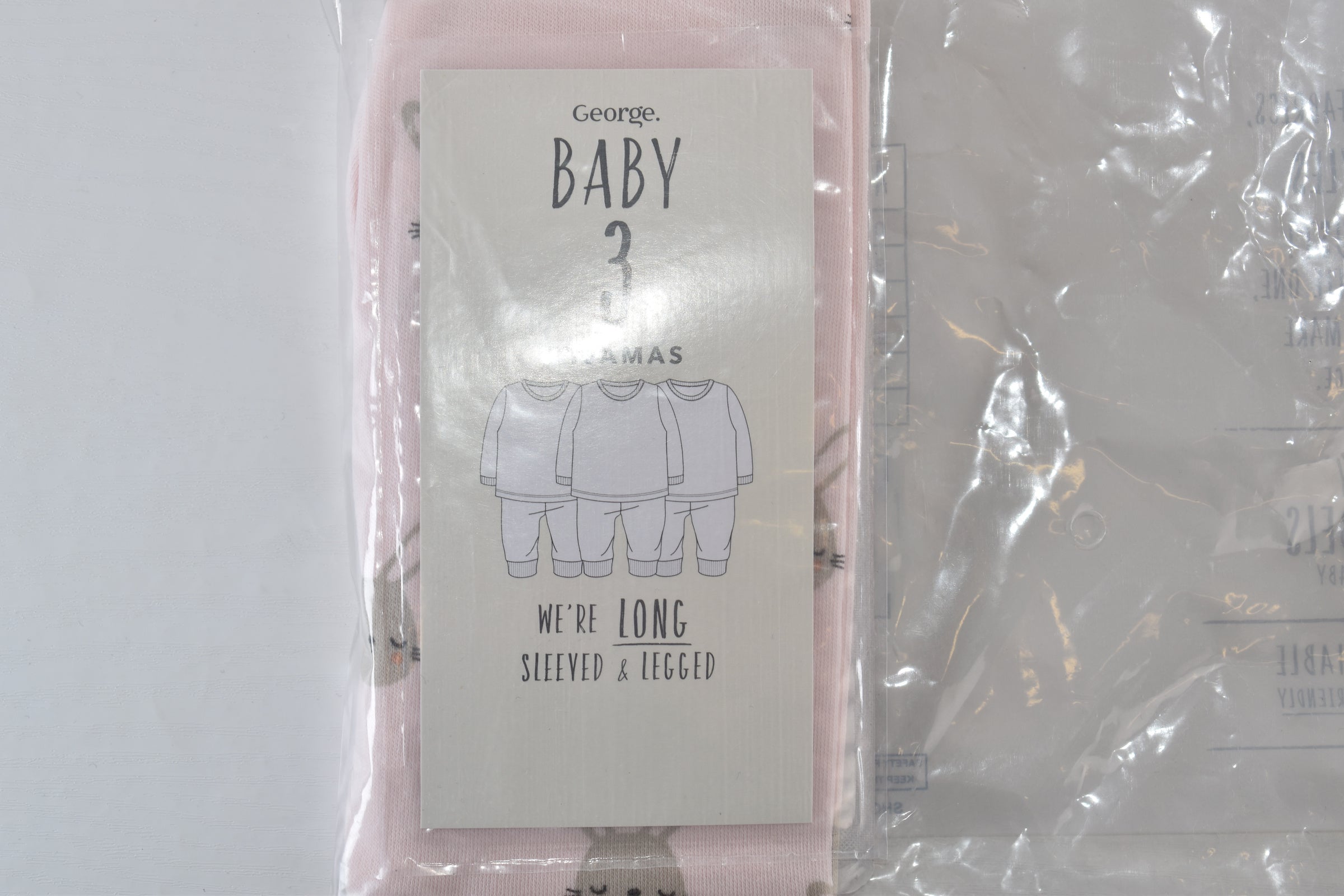 Pink Bunny Print Pyjama Set