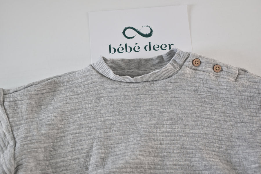 Grey textured jumper