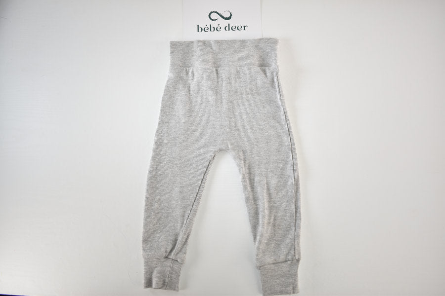 Grey ribbed trousers