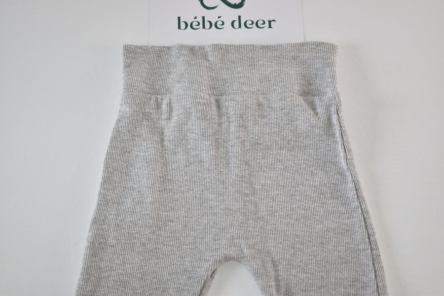 Grey ribbed trousers