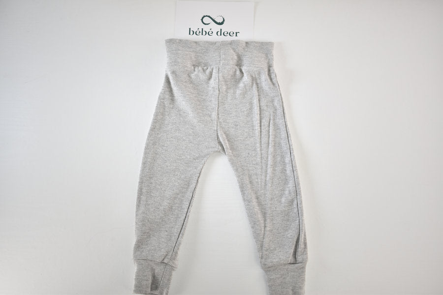 Grey ribbed trousers