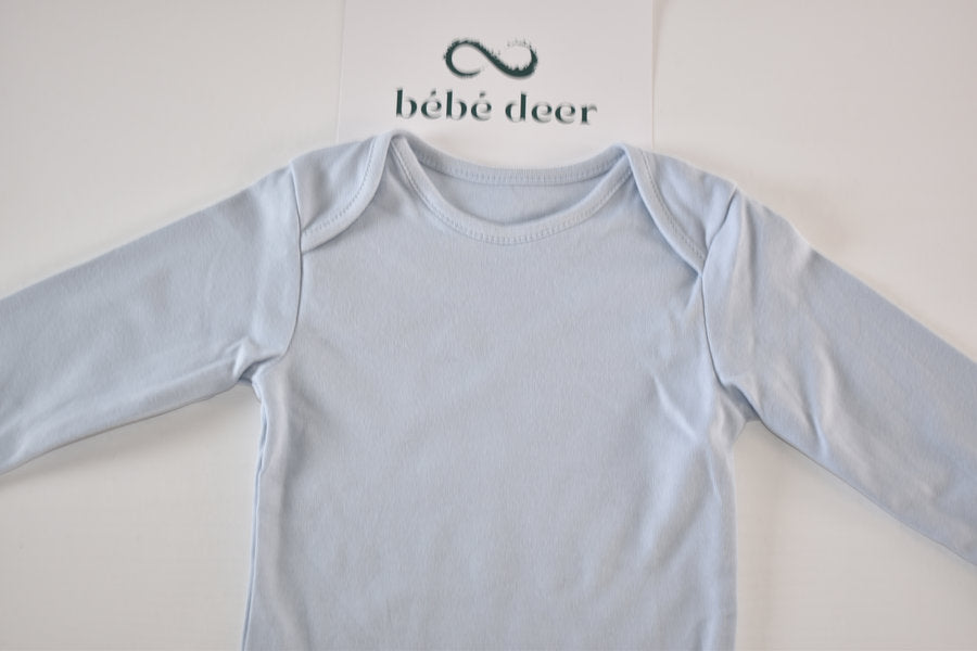 Light blue long sleeve bodysuit