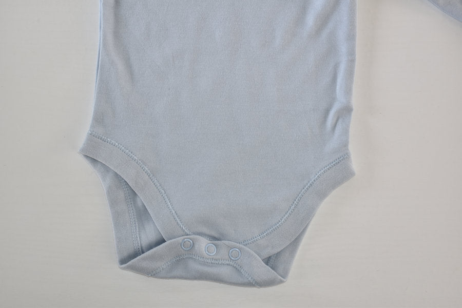 Light blue long sleeve bodysuit