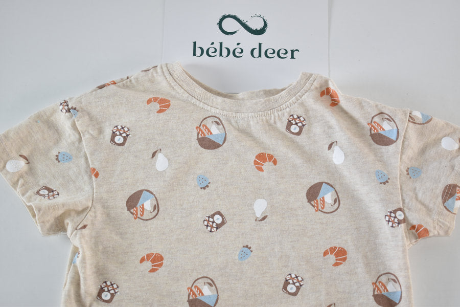 Organic cotton printed top