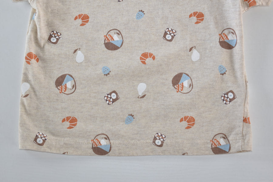 Organic cotton printed top
