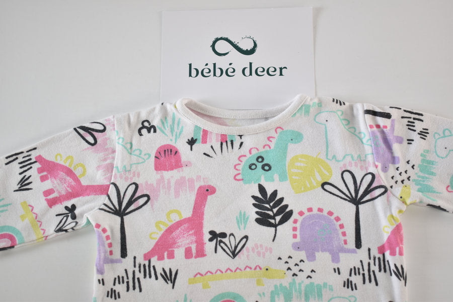 Dinosaur print long sleeve top