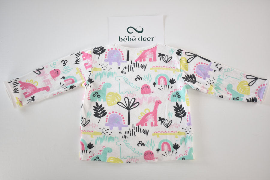 Dinosaur print long sleeve top