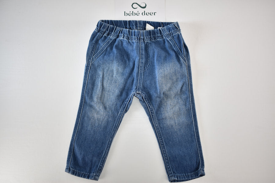 Blue denim trousers