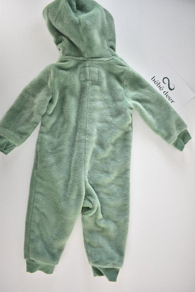 Dinosaur fleece all in one