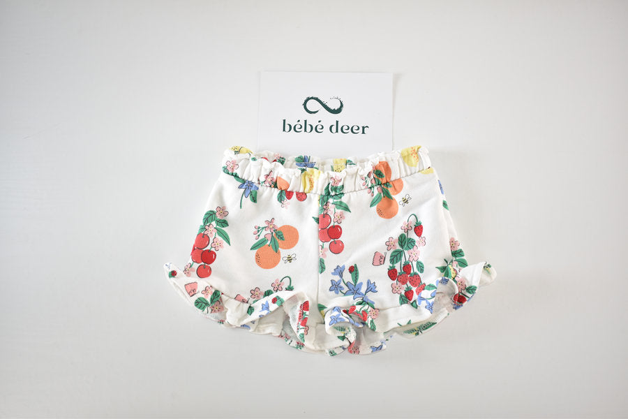Floral frill shorts