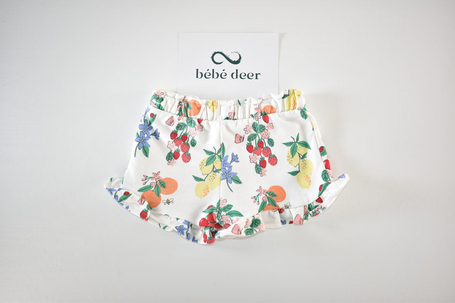 Floral frill shorts