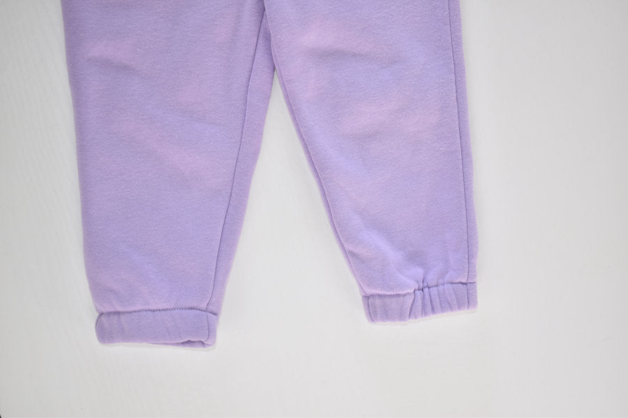 Ensemble sweat à capuche et pantalon lilas