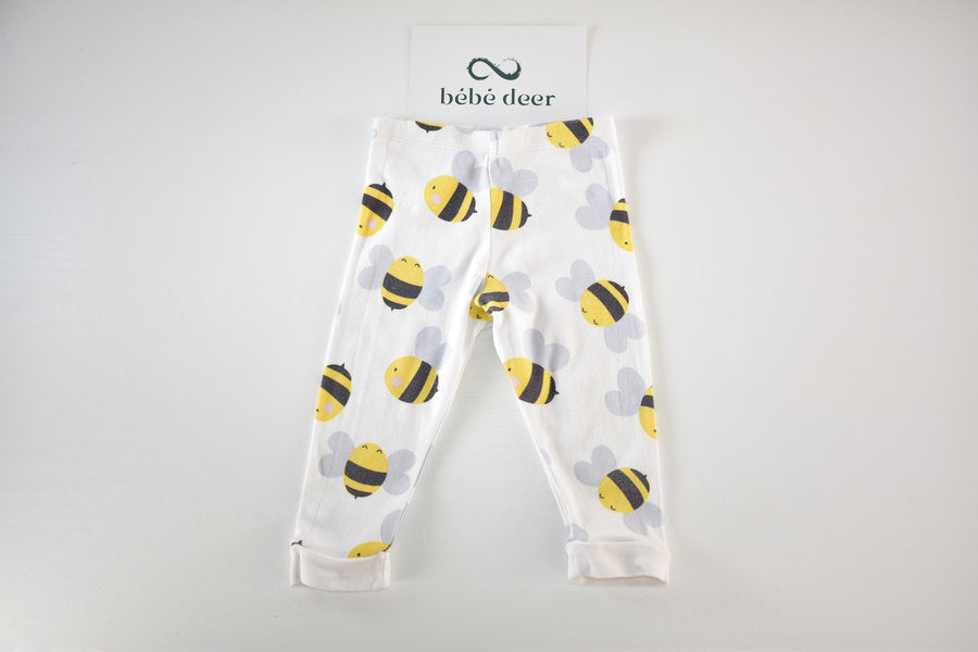 Bee print crop leggings