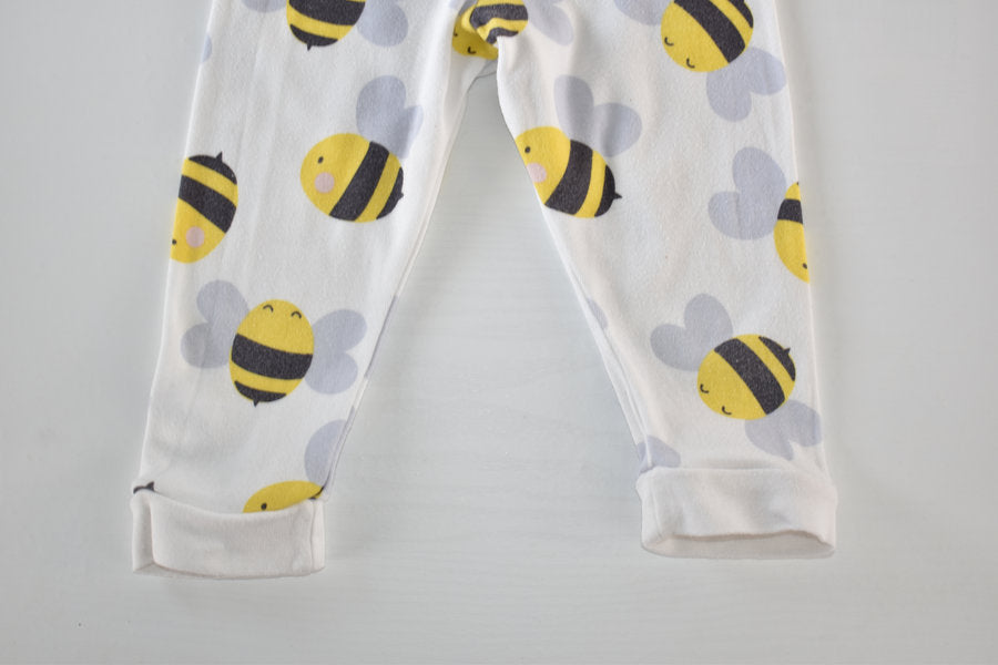 Bee print crop leggings