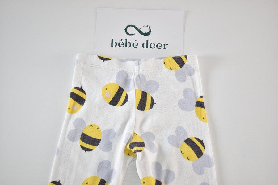 Bee print crop leggings