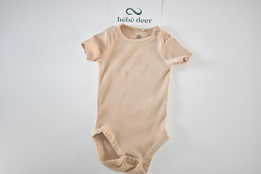 Body côtelé beige
