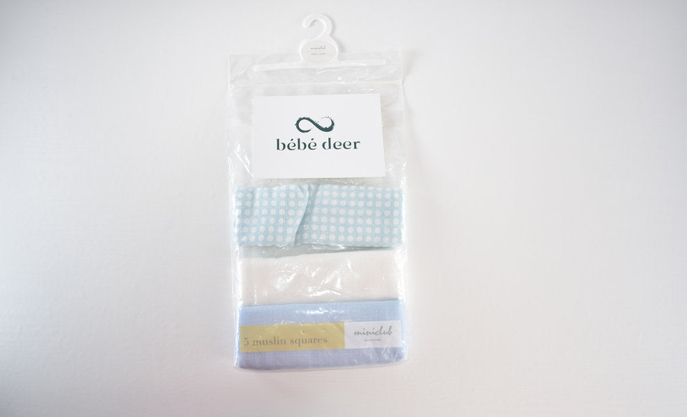Set of 3 muslin squares