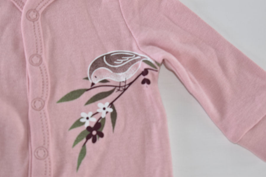 Pink bird sleepsuit BNWT