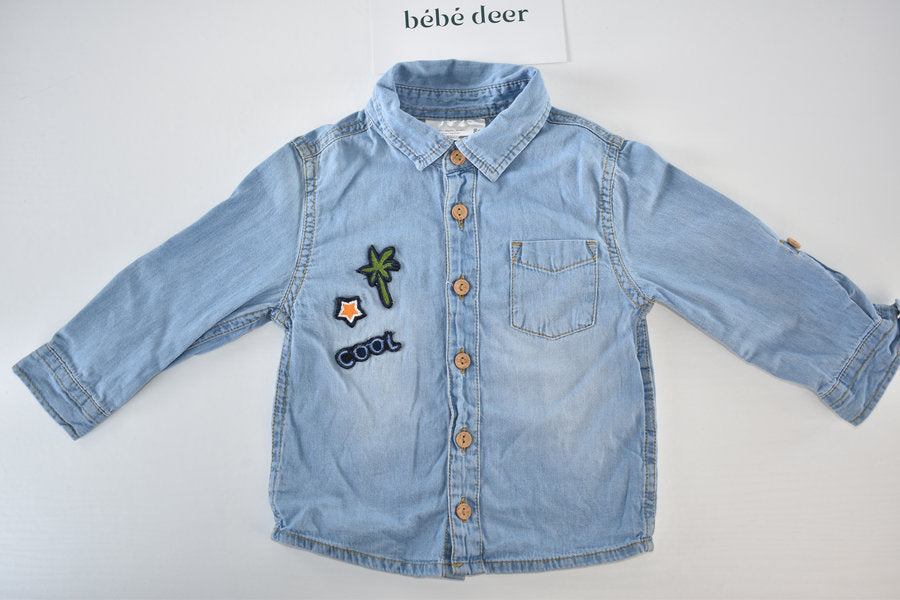 Lightweight denim-style shirt