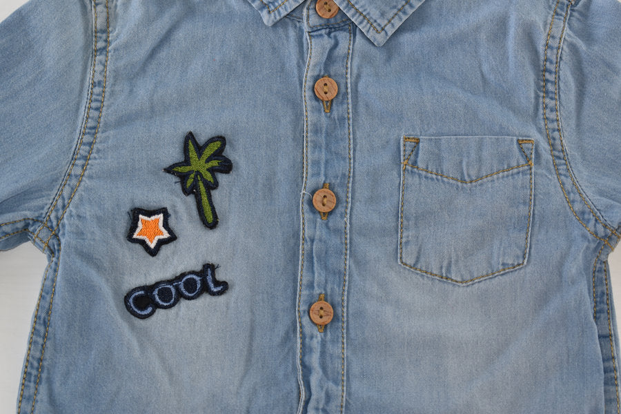 Lightweight denim-style shirt