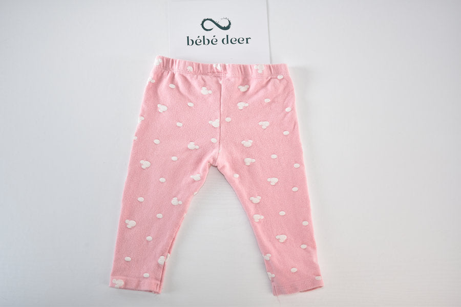 Pink Minnie Mouse print leggings