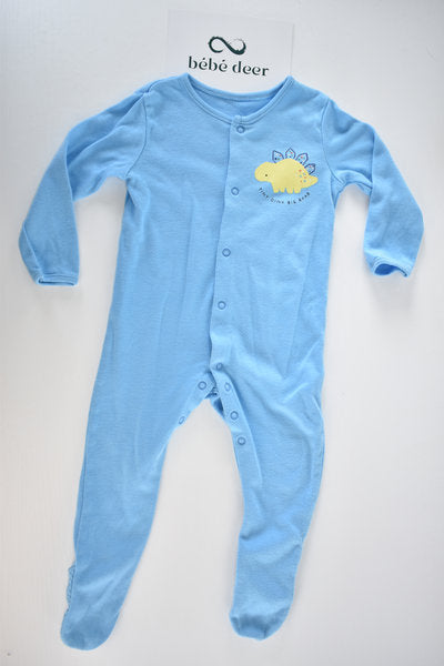 Blue dinosaur sleepsuit