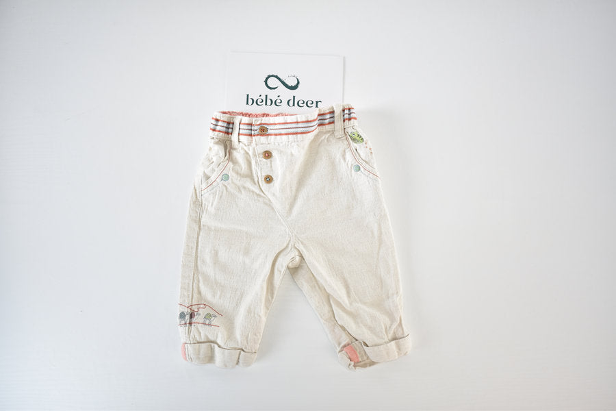 Safari embroidered trousers