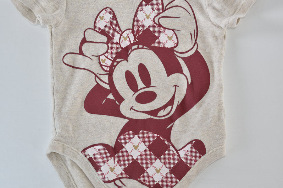 Minnie Mouse short sleeve bodysuit