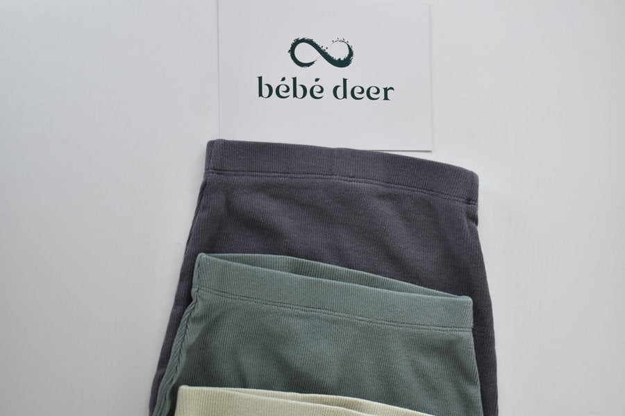 Lot de 5 leggings côtelés