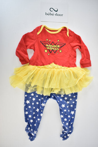 Wonder Woman tutu one-piece outfit