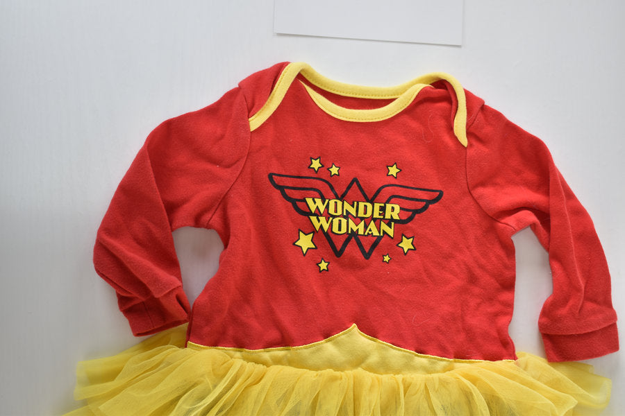 Wonder Woman tutu one-piece outfit