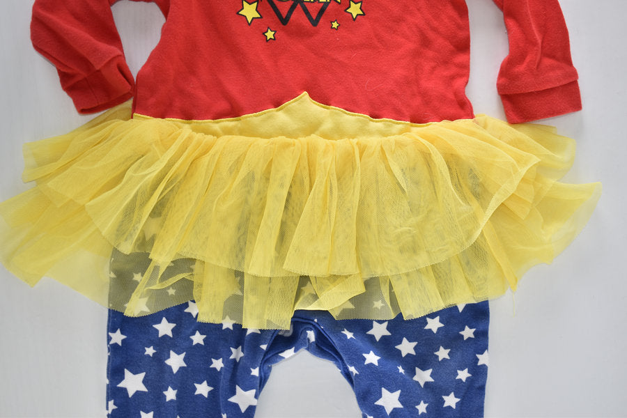 Wonder Woman tutu one-piece outfit