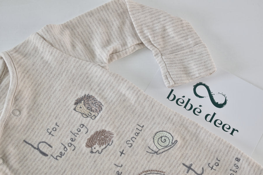 Sleepsuit alphabet-style animal