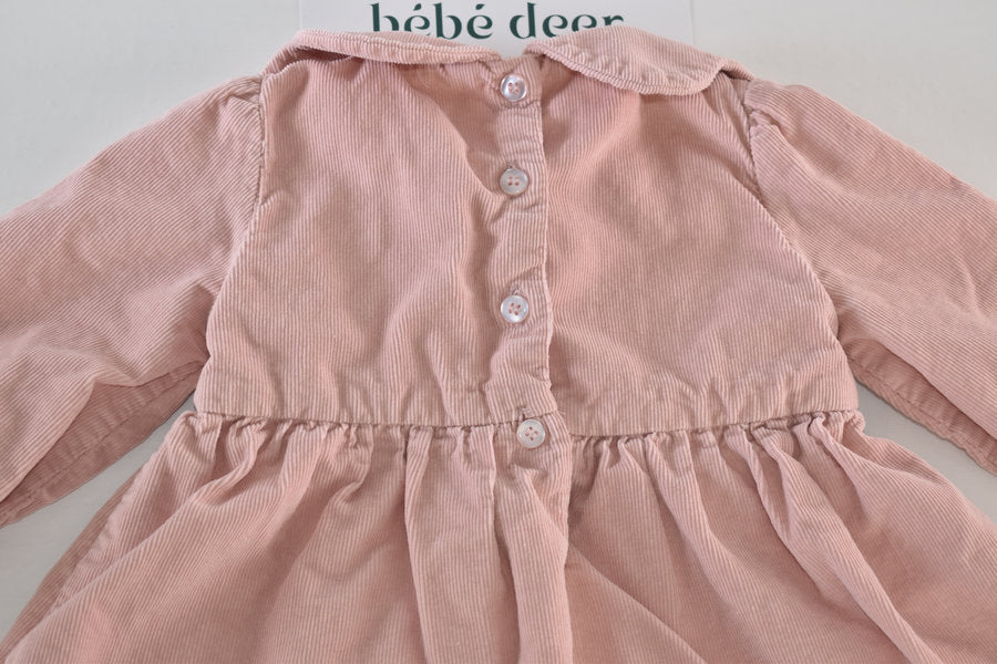 Soft pink dress with a Peter Pan collar