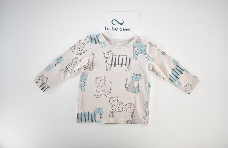 Top with a playful all-over animal print