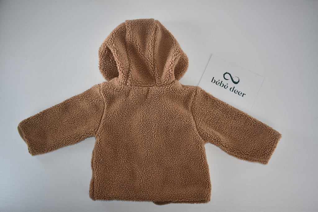 Veste à capuche en tissu Teddy
