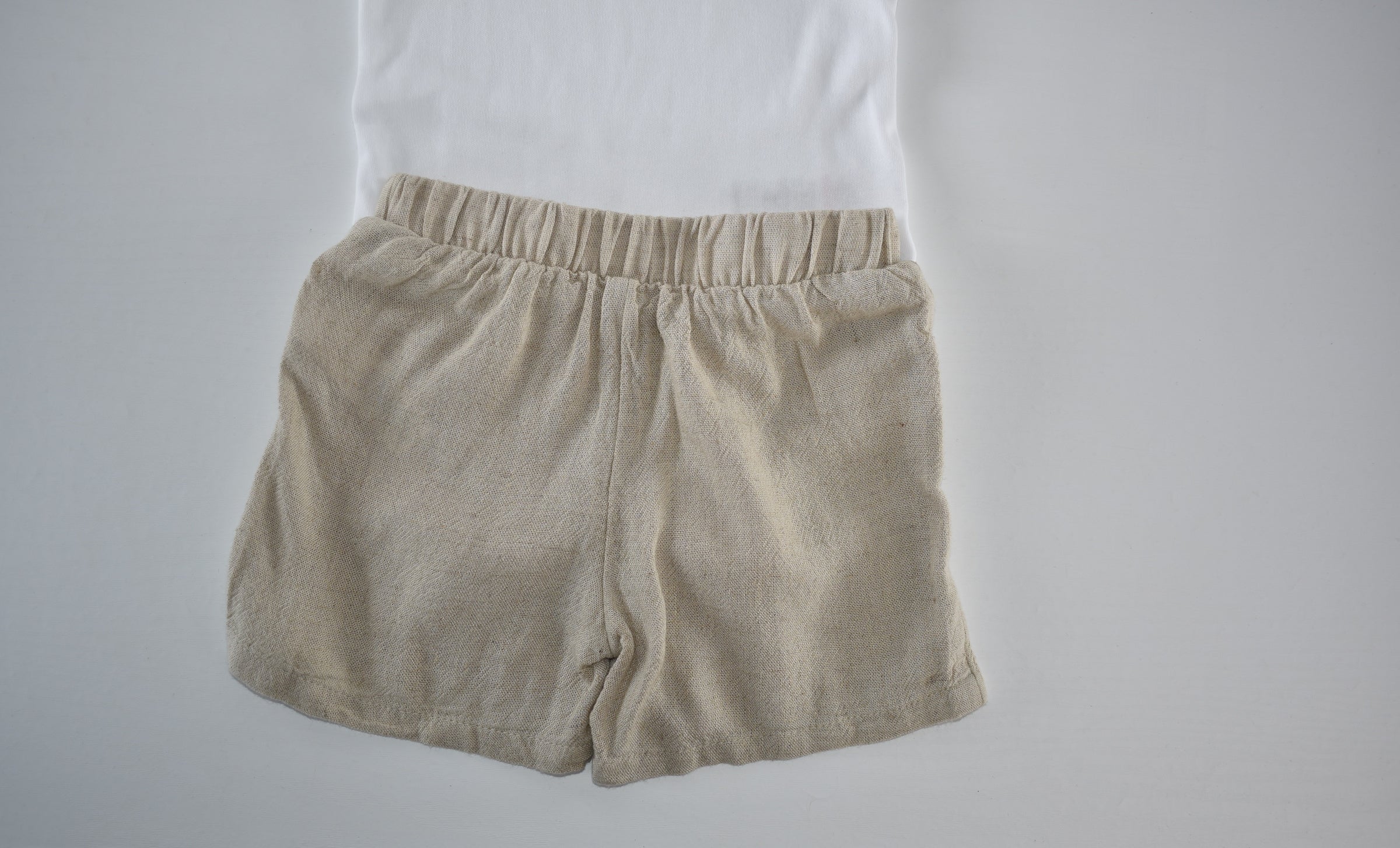 Ensemble short et body en mélange de lin