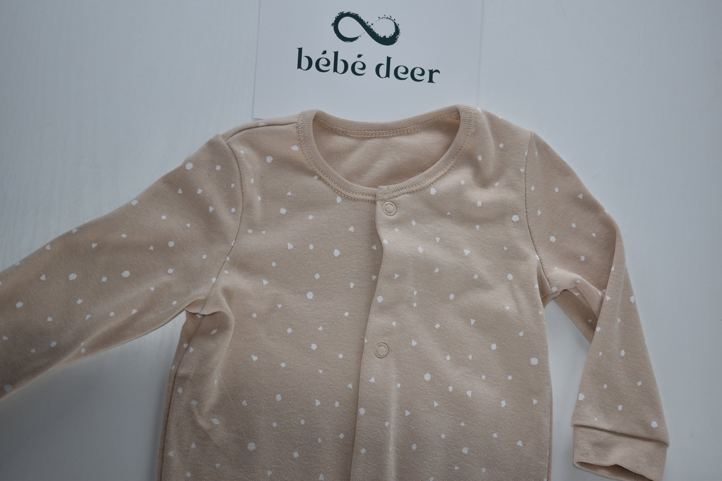 Dors-bien beige à pois