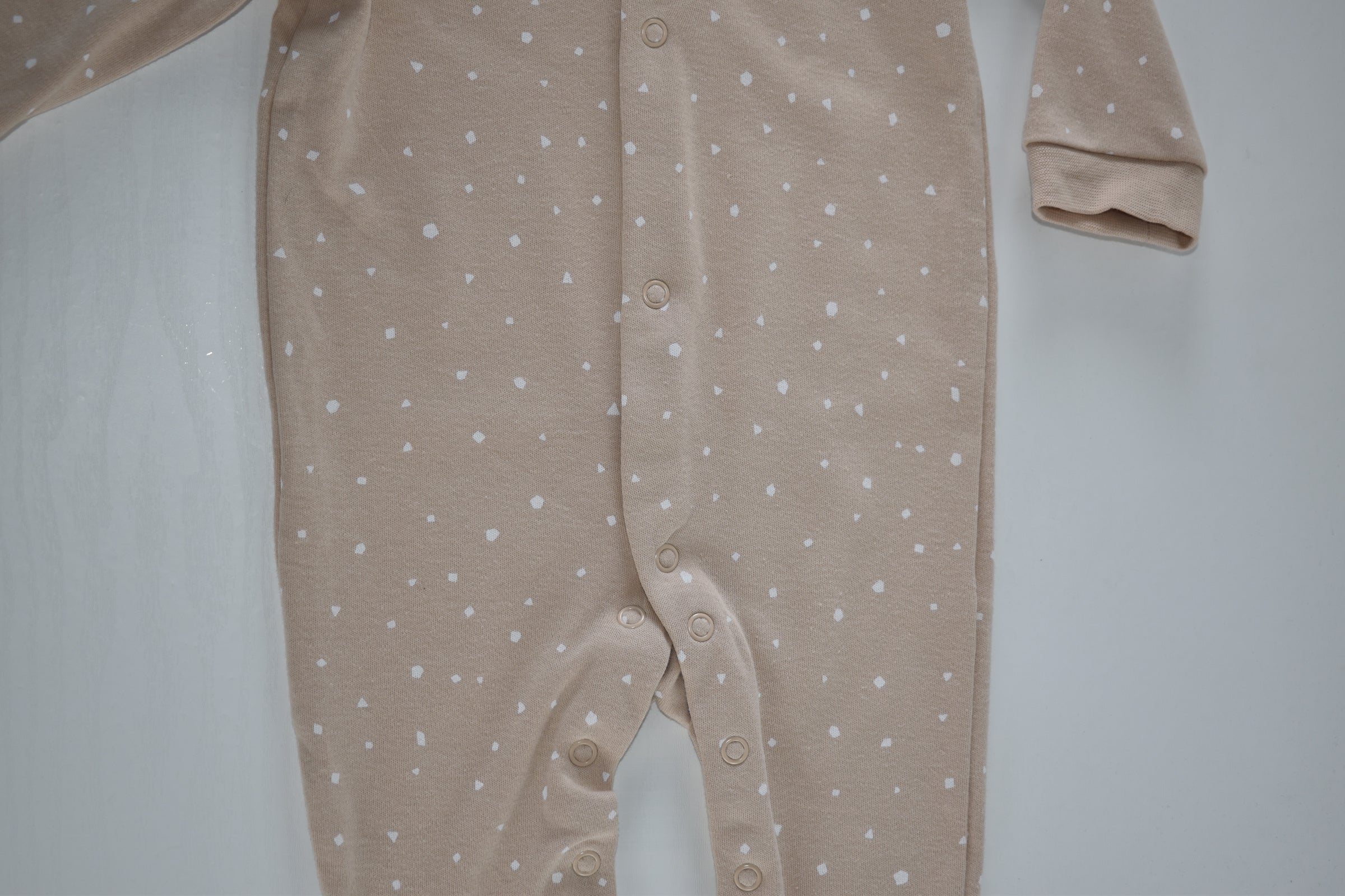 Dors-bien beige à pois