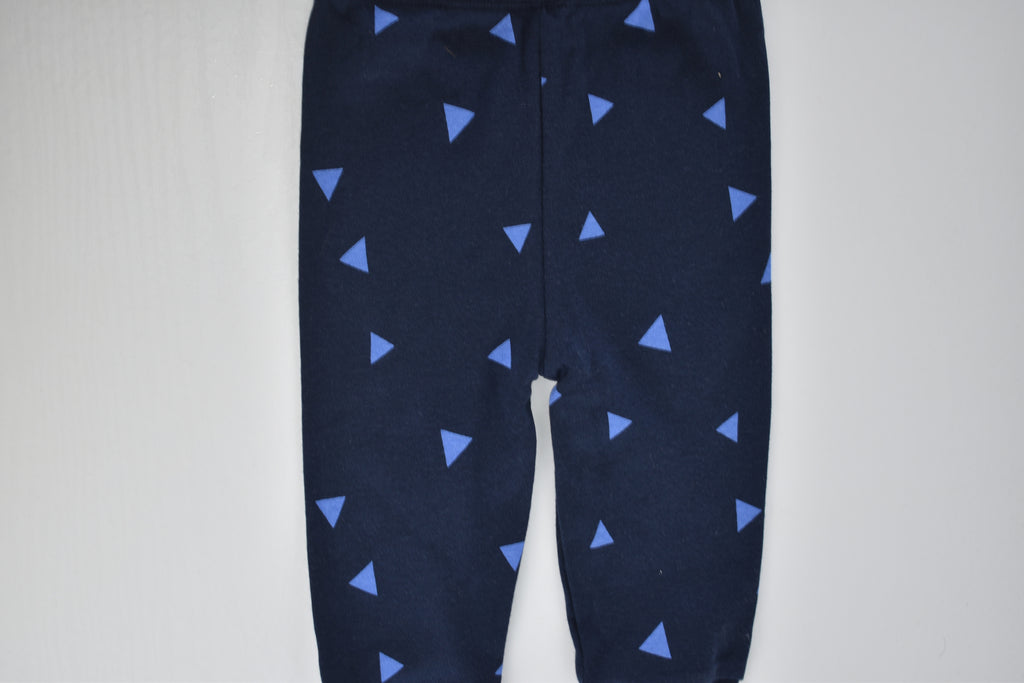 Ensemble top triangle et pantalon bleu marine