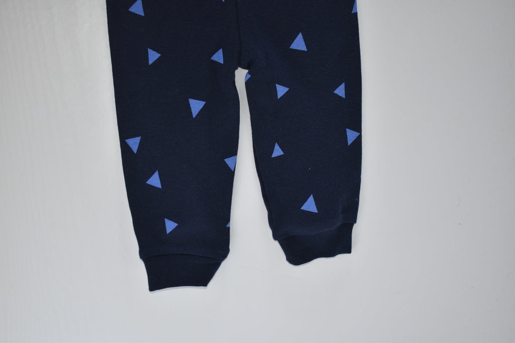 Ensemble top triangle et pantalon bleu marine