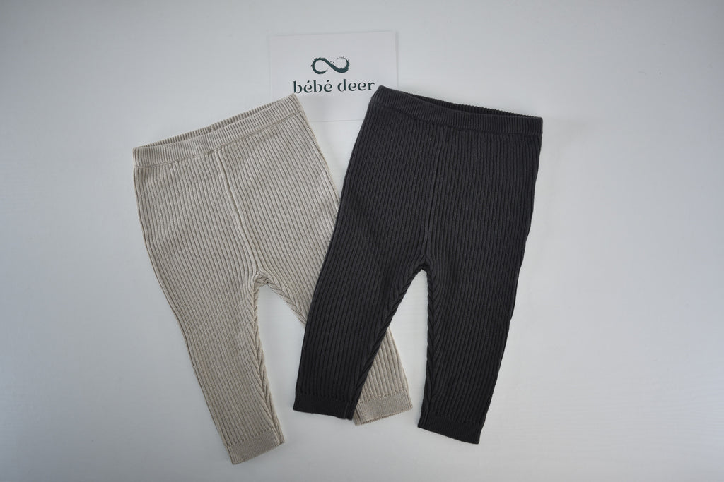 Legging côtelé lot de 2