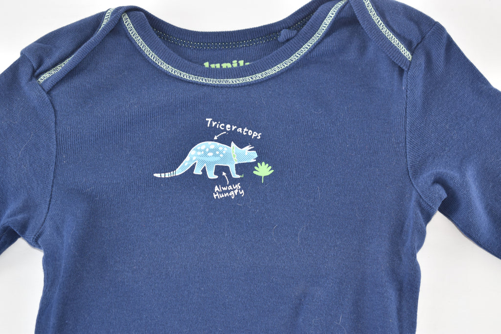 Triceratops long sleeve bodysuit